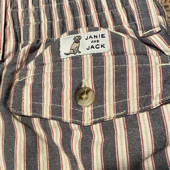 Janie & Jack Red White and Blue Pin Stripe Pants - Picture 4 of 9